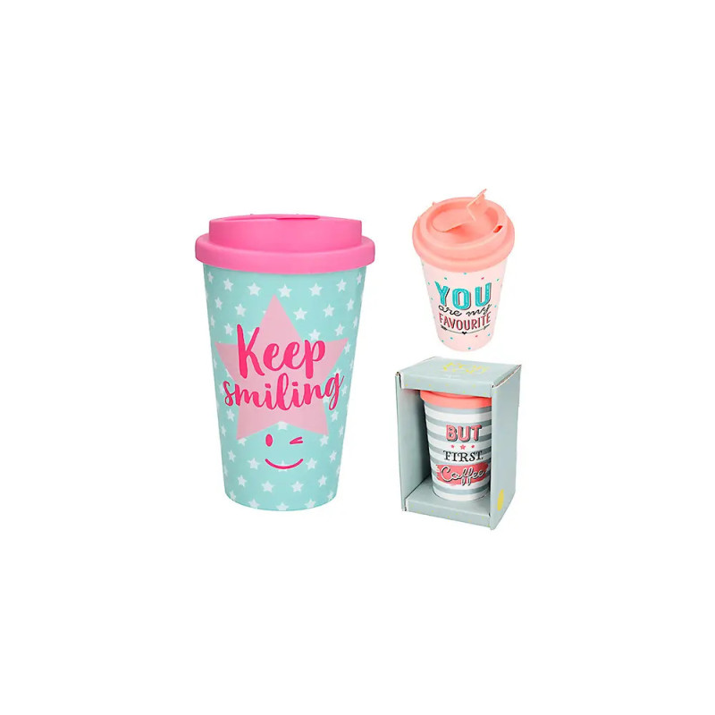 Depesche To-Go Becher mit Sprü chen