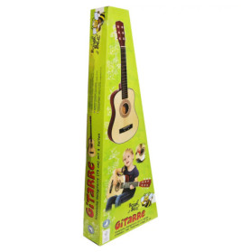 Boogie Bee Holzgitarre mit 6 Saiten, 75 cm
