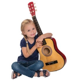 Boogie Bee Holzgitarre mit 6 Saiten, 75 cm