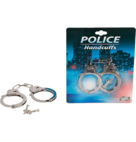 Handschellen Metall auf Karte