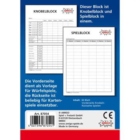 AMIGO 87054 Spiel- & Knobelblock