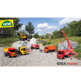 LENA® Starke Riesen Schaufellader Pro, gelb/schwarz, Schaukarton
