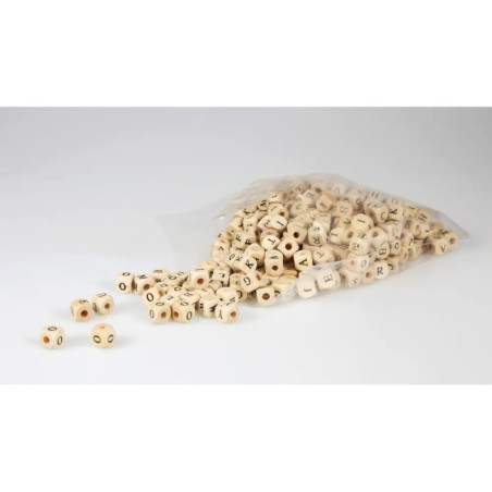 LENA® Holz Buchstabenwürfelperlen 300-teilig