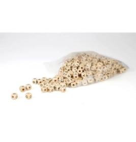 LENA® Holz Buchstabenwürfelperlen 300-teilig