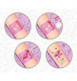 LENA® Fashion Glitter Tattoo, Faltschachtel