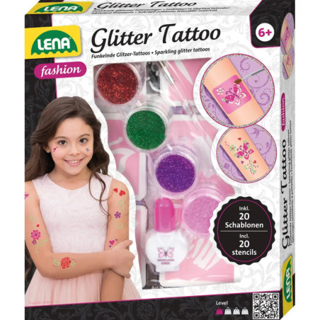 LENA® Fashion Glitter Tattoo, Faltschachtel