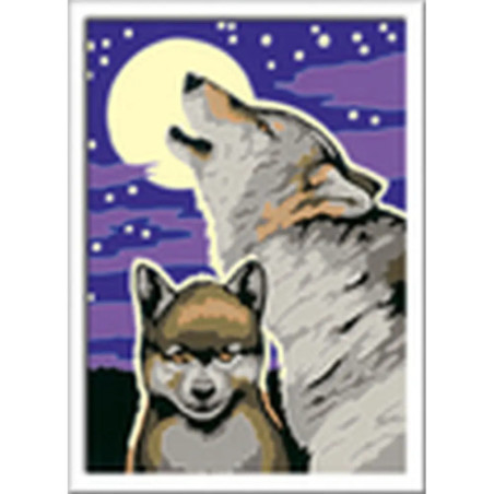 Ravenburger 28513 Malen nach Zahlen Mystische Wölfe Malen nach Zahlen Sonderserie E