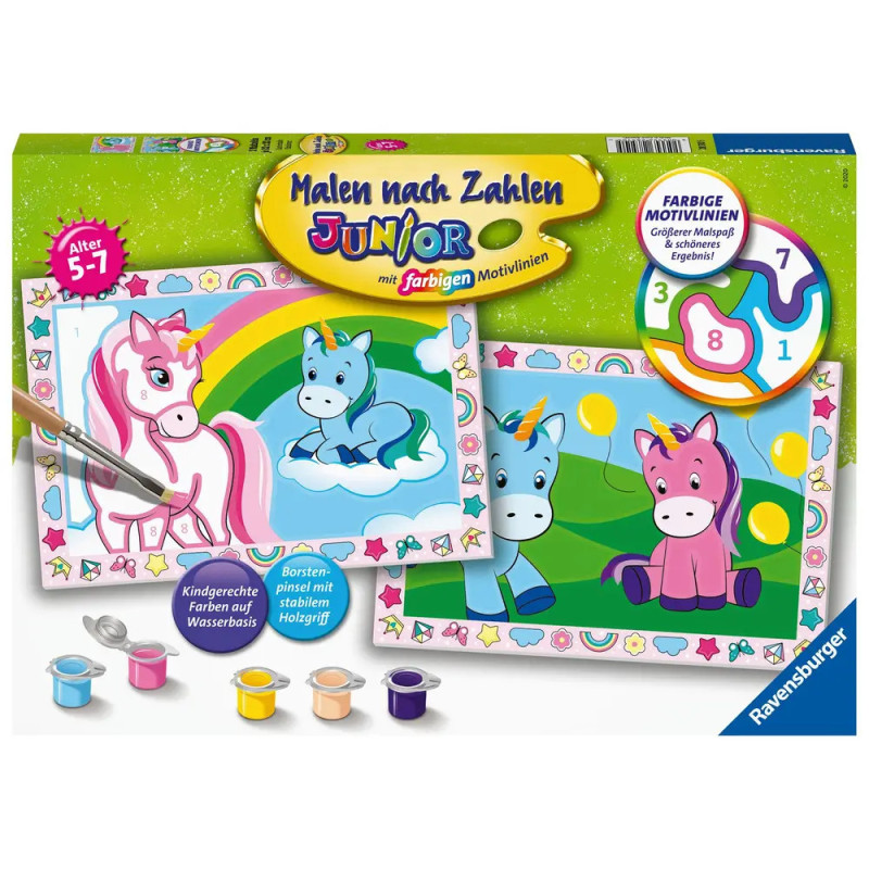 Ravenburger 28510 Malen nach Zahlen Zauberhafte Einhörner Malen nach Zahlen Junior Ravenburger 28510 Malen nach Zahlen Zauberhafte Einhörner Malen nach Zahlen Junior