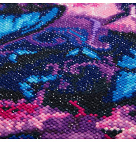 Crystal Art Leinwand Schmetterlinge 30x30 cm