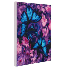 Crystal Art Leinwand Schmetterlinge 30x30 cm