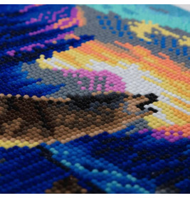 Crystal Art Leinwand Heulende Wölfe 30x30 cm