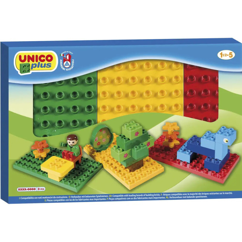 Bausteine Basis Platten 3 Stück