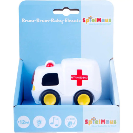SpielMaus Baby Brum Brum Baby Einsatz, Licht & Sound, 3-fach sortiert