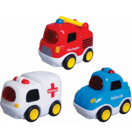 SpielMaus Baby Brum Brum Baby Einsatz, Licht & Sound, 3-fach sortiert