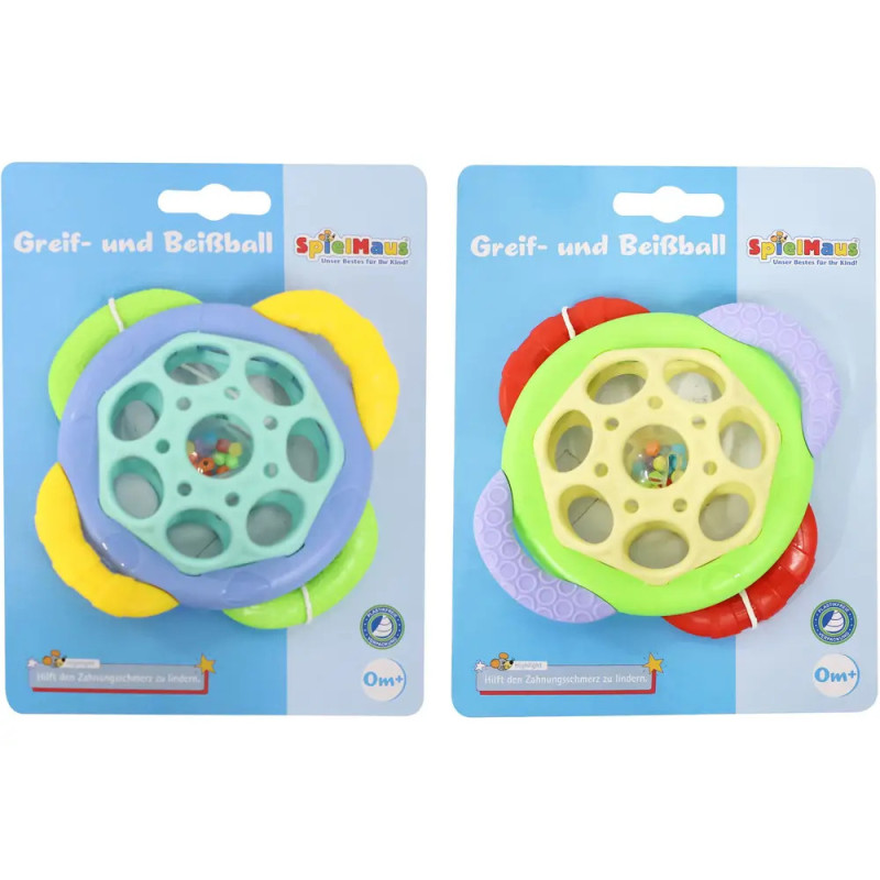 SpielMaus Baby Greif- und Beißball, 2-fach sortiert SpielMaus Baby Greif- und Beißball, 2-fach sortiert