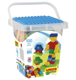 Bausteine 100 Teile im Eimer