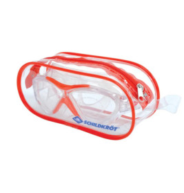 Schildkröt Funsports - Schwimmbrille BALI Junior 4+ im Carrybag, Farbe:rot-transp.
