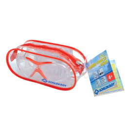 Schildkröt Funsports - Schwimmbrille BALI Junior 4+ im Carrybag, Farbe:rot-transp.