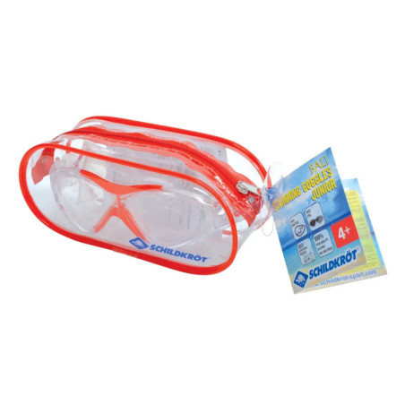 Schildkröt Funsports - Schwimmbrille BALI Junior 4+ im Carrybag, Farbe:rot-transp.