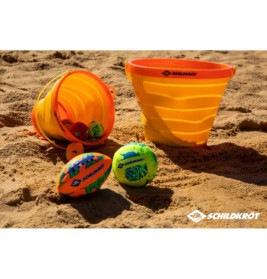 Schildkröt Funsports - Kunststoff FALTEIMER (Folding Bucket), Farbe:gelb / rot