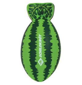 Grüner Fußball mit Wassermelonenmuster, beschriftet mit SCHILDKRÖT in weißen Buchstaben.