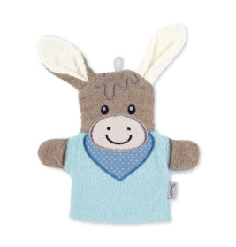 Sterntaler Spiel-Waschhandschuh Emmi hellblau