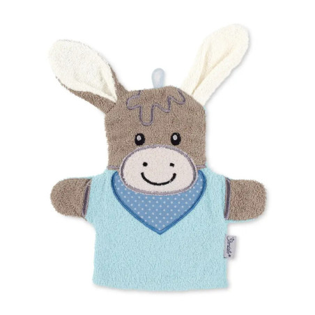 Sterntaler Spiel-Waschhandschuh Emmi hellblau