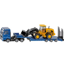 SIKU 1790 MAN LKW mit Tieflader und  JCB Radlader