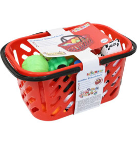 SpielMaus Küche Einkaufskorb mit Zubehör, 29-teilig
