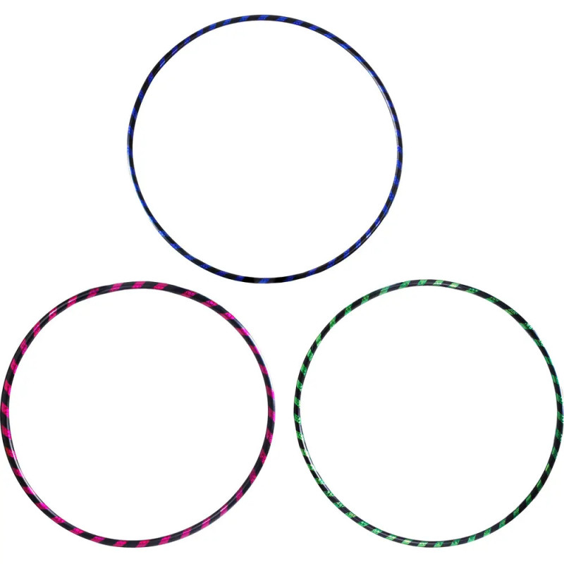Outdoor active Hula Hoop Glitter, 3-fach sortiert, _  61 x 71 x 81 cm