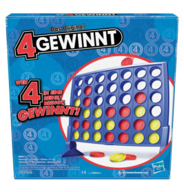4 gewinnt, Strategiespiel für 2 Spieler, 4 gewinnt Rasterwand, 4 in einer Reihe, Spiel für Kinder ab 6