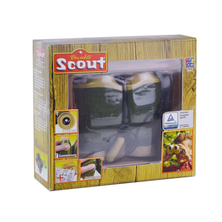 SCOUT Fernglas,Kunststoff mit gummierten Haltepunkten, Fokuseinstellung 6 x 30, mit Sicherheitskordel