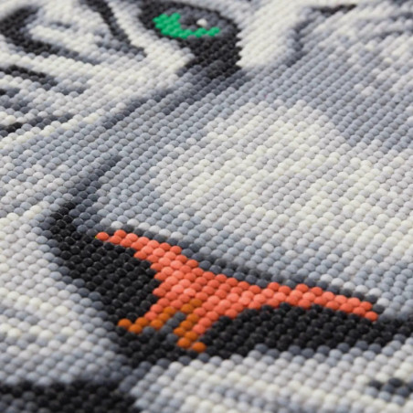 Crystal Art Schneetiger 30x30 cm