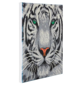 Crystal Art Schneetiger 30x30 cm
