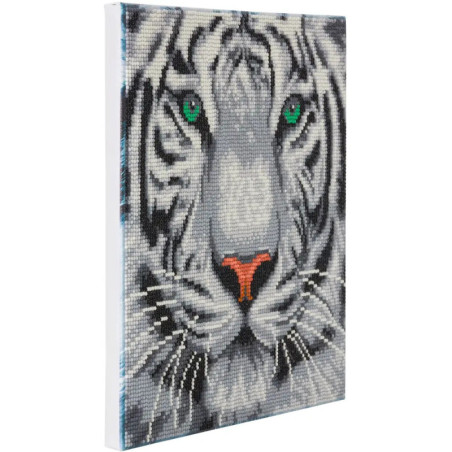 Crystal Art Schneetiger 30x30 cm