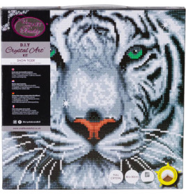 Crystal Art Schneetiger 30x30 cm