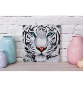 Crystal Art Schneetiger 30x30 cm