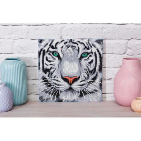 Crystal Art Schneetiger 30x30 cm