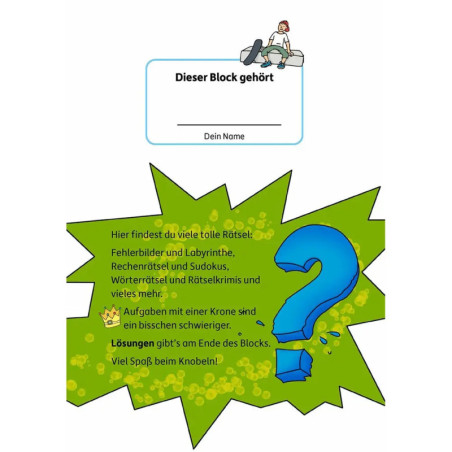 Rätselblock ab 10 Jahre, sortiert
