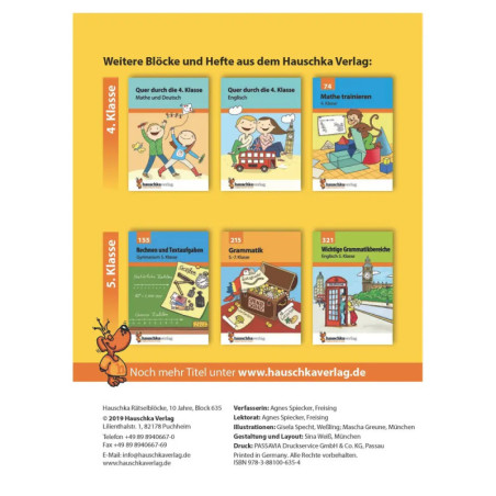 Rätselblock ab 10 Jahre, sortiert