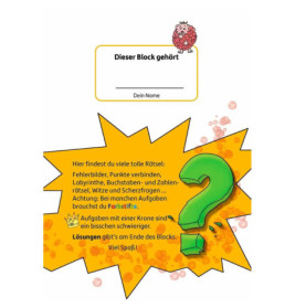 Rätselblock ab 7 Jahre, Band 2, sortiert