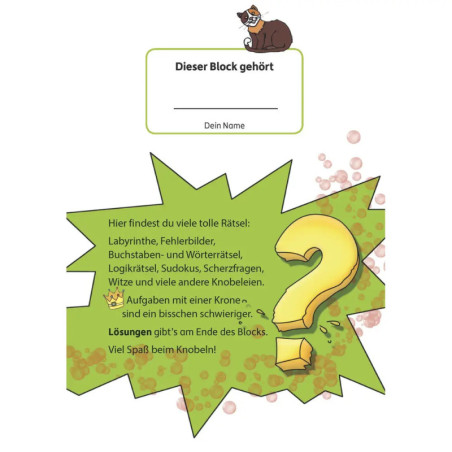 Rätselblock ab 8 Jahre, Band 2, sortiert