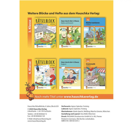Rätselblock ab 8 Jahre, Band 2, sortiert