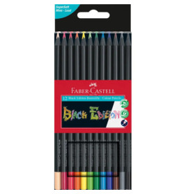 Faber-Castell Buntstifte Black Edition 12er Kartonetui