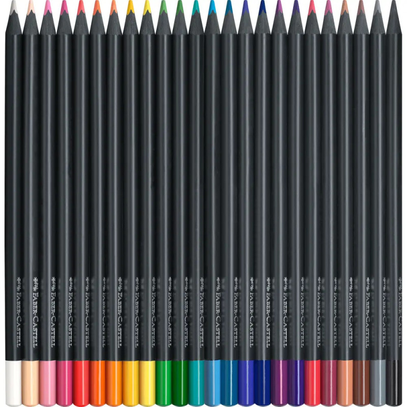 Faber-Castell Buntstifte Black Edition 24er Kartonetui