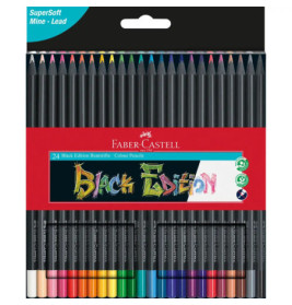 Faber-Castell Buntstifte Black Edition 24er Kartonetui