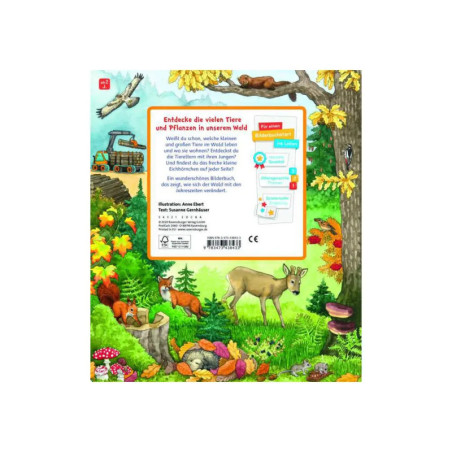 Ravenburger 43843 Mein großes Sachen suchen: Bei uns im Wald Pappbilderbuch über
