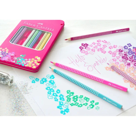 Faber-Castell Buntstifte Sparkle 12er Metalletui Faber-Castell Buntstifte Sparkle 12er Metalletui