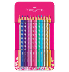 Faber-Castell Buntstifte Sparkle 12er Metalletui