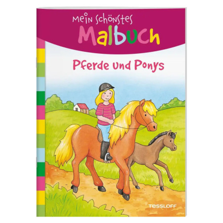 Mein schönstes Malbuch. Pferde und Ponys. Malen für Kinder ab 5 Jahren